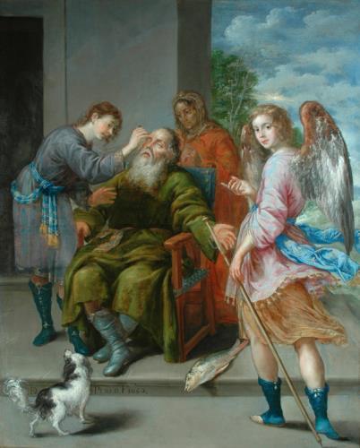 Tobias restoring His Father's Sight, Antonio Pereda y Salgado (c 1611 – 1678.)